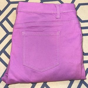 Purple Elastic Waist Jegging